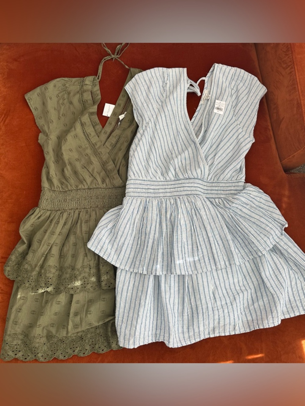 American Eagle NWT Bundle Of 2 Garden Party Ruffled Mini Dresses Large